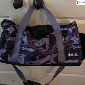 Purple and Black Kids Duffle Bag